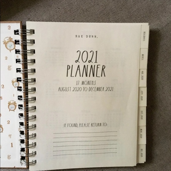 ** SOLD**Rae Dunn Best Year Ever 2021 Calendar. - Picture 2 of 3